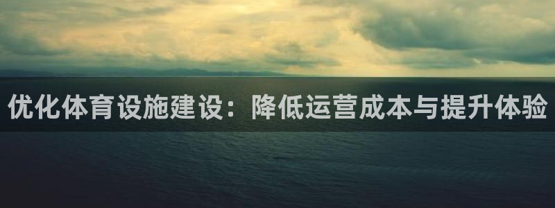 意昂4娱乐下载：优化体育设施建设：降低运营成本与提升