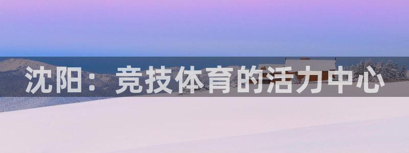 意昂4科技：沈阳：竞技体育的活力中心