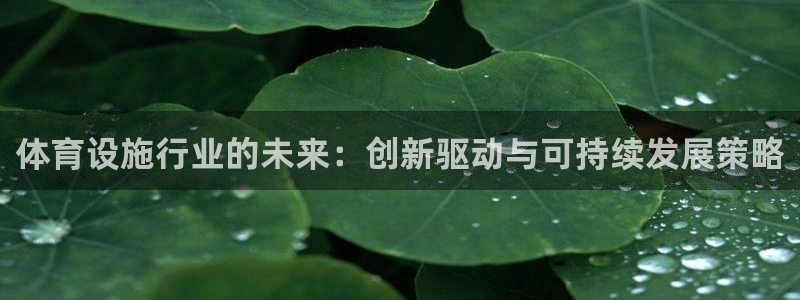 意昂体育4平台是正规平台吗知乎：体育设施行业的未来：