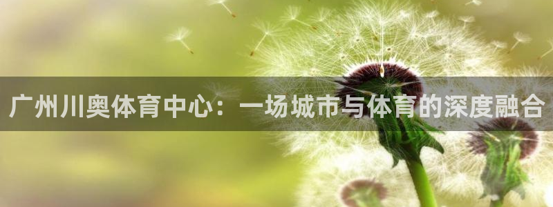 意昂4娱乐首页官网下载：广州川奥体育中心：一场城市与
