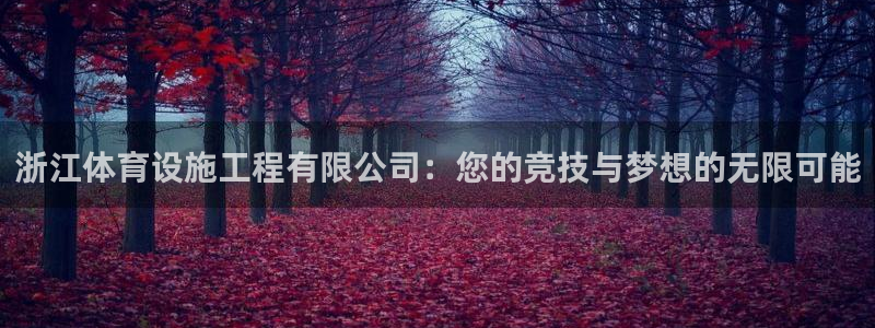 意昂4集团官网首页网址：浙江体育设施工程有限公司：您的竞技与