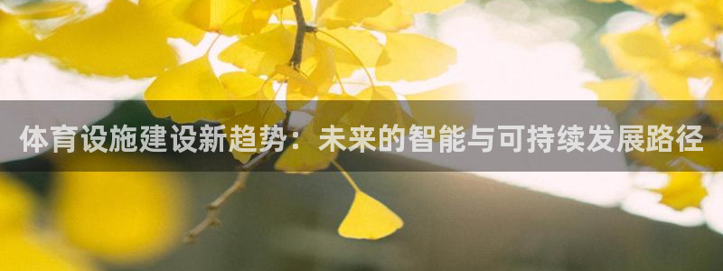 意昂4官方：体育设施建设新趋势：未来的智能与可持续发展路径