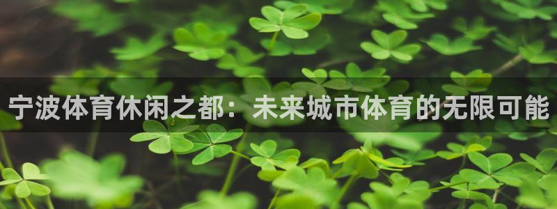 海南意昂体育4发展怎么样：宁波体育休闲之都：未来城市体育的无