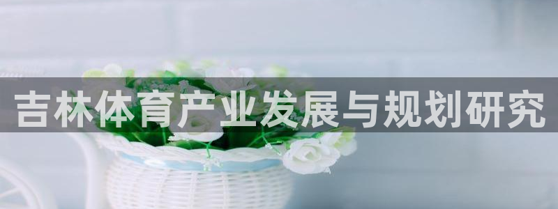 注册意昂4：吉林体育产业发展与规划研究
